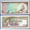 Maldives Pick N°11a, Billet de banque de 10 rufiyaa 1983