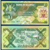 Ouganda Pick N°28, Billet de banque de 10 Shillings 1987