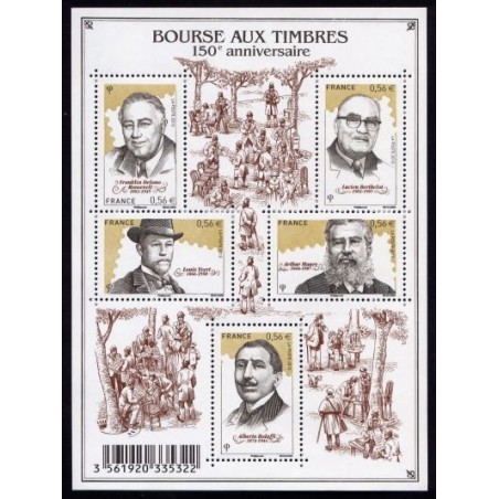 Bloc Feuillet France Yvert F4447 Bourse aux timbres