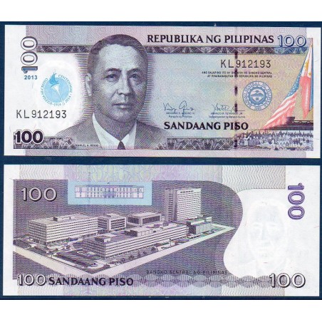 Philippines Pick N°221, Billet de banque de 100 Piso 2013