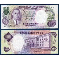 Philippines Pick N°147a, Billet de banque de 100 Piso 1969