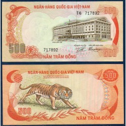 Viet-Nam Sud Pick N°33, SPL Billet de banque de 500 dong 1972