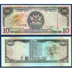 Trinité et Tobago Pick N°43, Billet de banque de 10 Dollars 2002