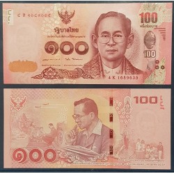 Thaïlande Pick N°132, Billet de banque de banque de 100 Baht 2017