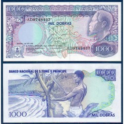 Sao Tomé et Principe Pick N°62, Billet de banque de 1000 Dobras 1989
