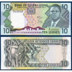 Sierra Leone Pick N°15, Billet de banque de 10 leones 1988