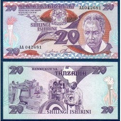 Tanzanie Pick N°9, Billet de banque de 20 shillings 1985