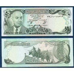 Afghanistan Pick N°49c, Billet de banque de 50 afghanis 1977