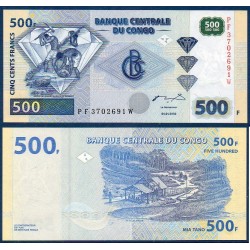 Congo Pick N°96a, Billet de banque de 500 Francs 2002