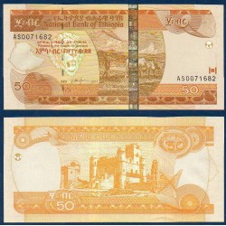 Ethiopie Pick N°51, Billet de banque de 50 Birr 2003-2015