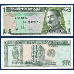 Guatemala Pick N°99, Billet de banque de 1 Quetzal 1998