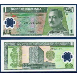 Guatemala Pick N°115, Billet de banque de 1 Quetzal 2008