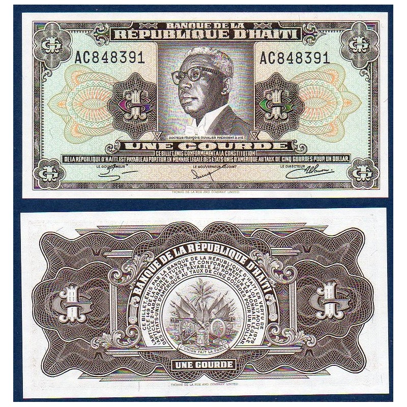 Haïti Pick N°239, Billet de banque de 1 Gourde 1984