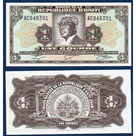 Haïti Pick N°239, Billet de banque de 1 Gourde 1984