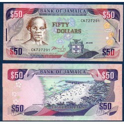Jamaique Pick N°73d, Billet de banque de 50 dollars 1996