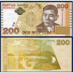 Kirghizistan Pick N°22 Billet de banque de 200 som 2004