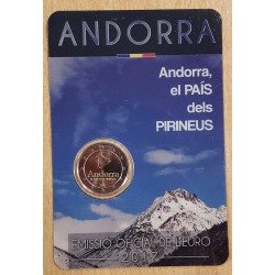 2 euros commémorative Andorre 2017 pays des pyrénées piece de monnaie €