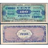 100F France série 6 TTB 1945 Billet du trésor Central