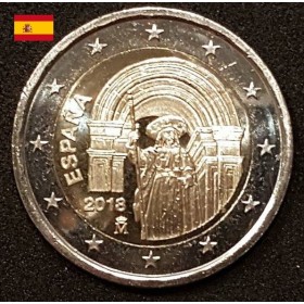 2 euros commémorative Espagne 2018 saint jacques de Compostelle piece de monnaie €
