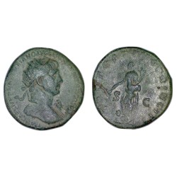 Dupondius de Trajan (103-111) RIC 265 sear 6282 atelier Rome