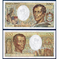 200 francs Montesquieu SPL- 1987 Billet de la banque de France