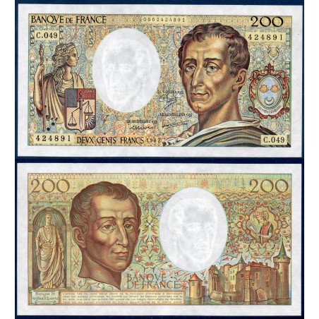 200 francs Montesquieu SPL- 1987 Billet de la banque de France