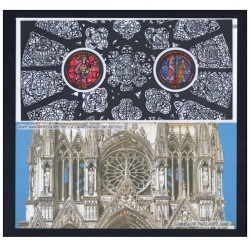 Bloc Souvenir Yvert 58 Vitraux de la cathédrale de Reims