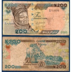 Nigeria Pick N°29, Billet de Banque de 200 Naira 2000-2014