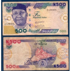 Nigeria Pick N°30, B Billet de Banque de 500 Naira 2001-2017