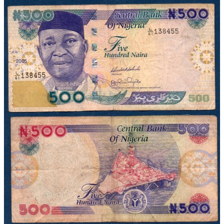 Nigeria P.30, B, Billet de 500 Naira 2001-2017 Azikiwe