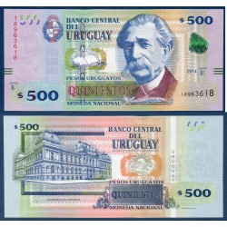 Uruguay Pick N°97a, Billet de banque de 500 Pesos 2014