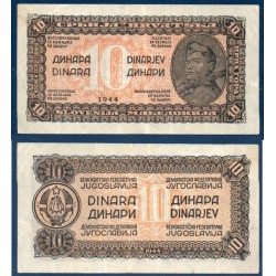 Yougoslavie Pick N°50, Billet de banque de 10 Dinara 1944