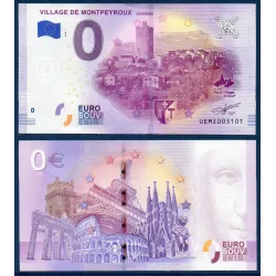 Billet souvenir VIllage de Montpeyroux 0 euro touristique 2018