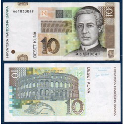 Croatie Pick N°38a, TTB+ Billet de banque de 10 Kuna 2001