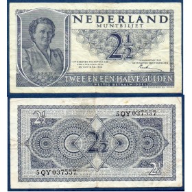 Pays Bas P.73, TTB Billet de 2 1/2 gulden 1949 Muntbiljet