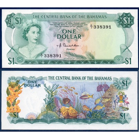 Bahamas Pick N°35a, Neuf Billet de banque de 1 dollar 1974