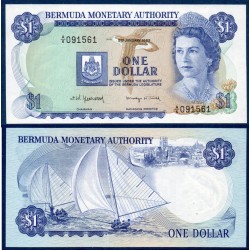 Bermudes Pick N°28b, Billet de banque de 1 dollar 1982