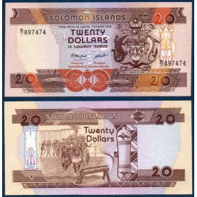 Salomon Pick N°16a, Billet de banque de 20 dollars 1986