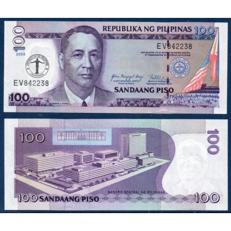 Philippines Pick N°199, Billet de banque de 100 Piso 2008