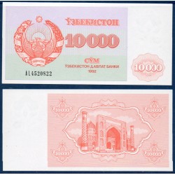 Ouzbékistan Pick N°72a, Billet de banque de 10000 Sum 1992