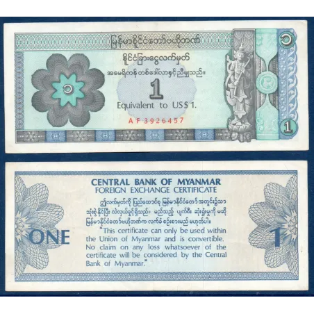 Myanmar, Birmanie Pick N°FX1, Billet de banque de 1 dollar 1993