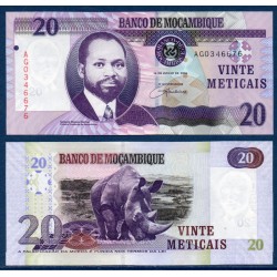 Mozambique Pick N°143a, Billet de banque de 20 meticais 2006