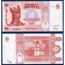 Moldavie Pick N°24, Billet de Banque de 50 Lei 2015
