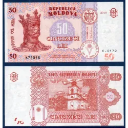 Moldavie Pick N°24, Billet de Banque de 50 Lei 2015