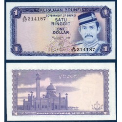 Brunei Pick N°6, Billet de banque de 1 Ringgit 1972-1988