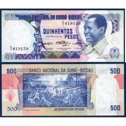 Guinée Bissau Pick N°7, Billet de banque de 500 Pesos 1983