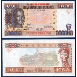 Guinée Pick N°37, Billet de banque de 1000 Francs 1998