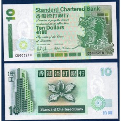 Hong Kong Pick N°284b, Billet de banque de 10 dollars 1994-1995