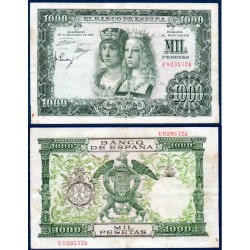 Espagne Pick N°149, TTB Billet de banque de 1000 pesetas 1957