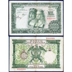 Espagne Pick N°149, TB+ Billet de banque de 1000 pesetas 1957